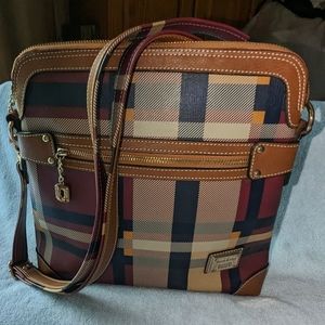 Silver & Polo plaid crossbody bag.